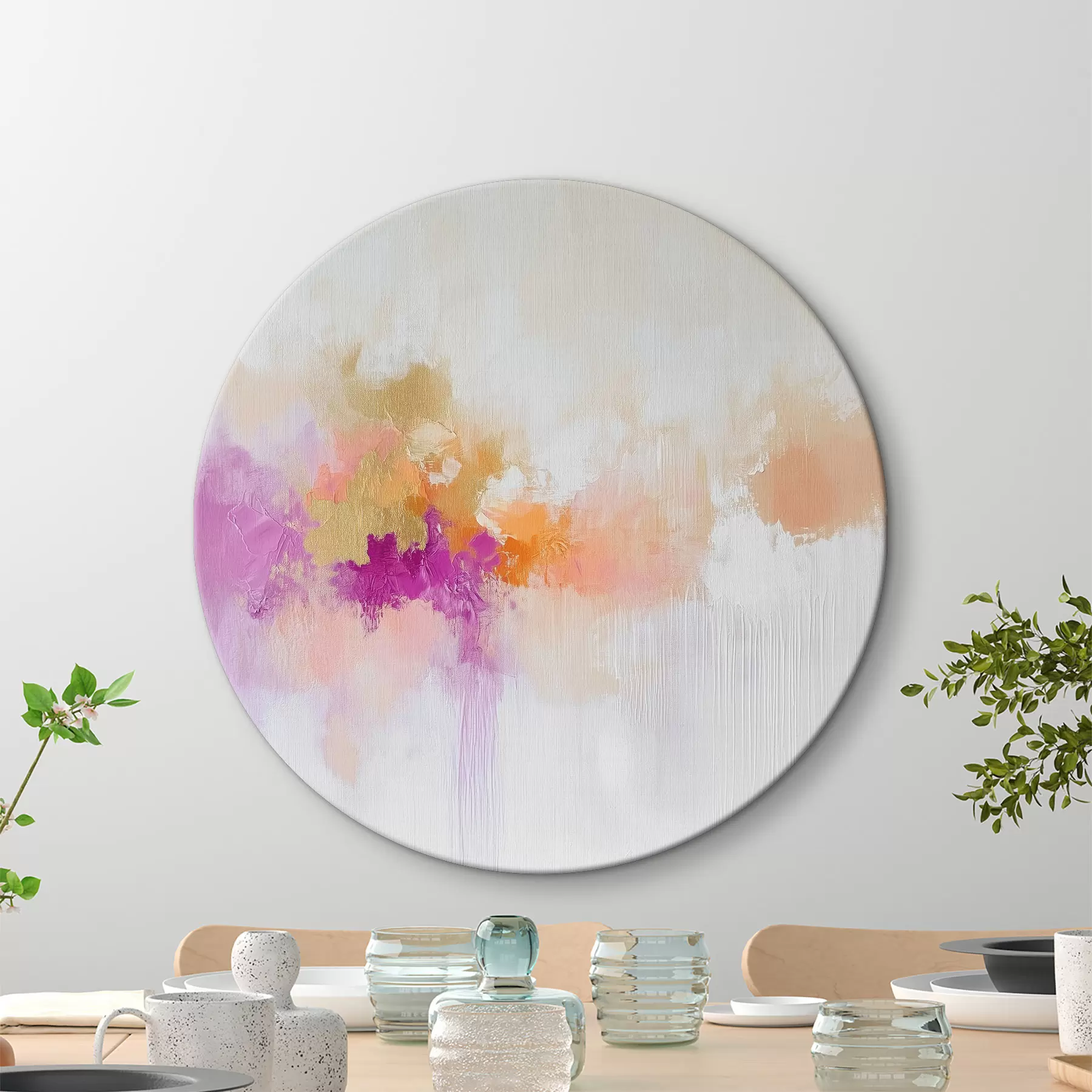 murales de pared Dibujo abstracto con pinceladas r40278