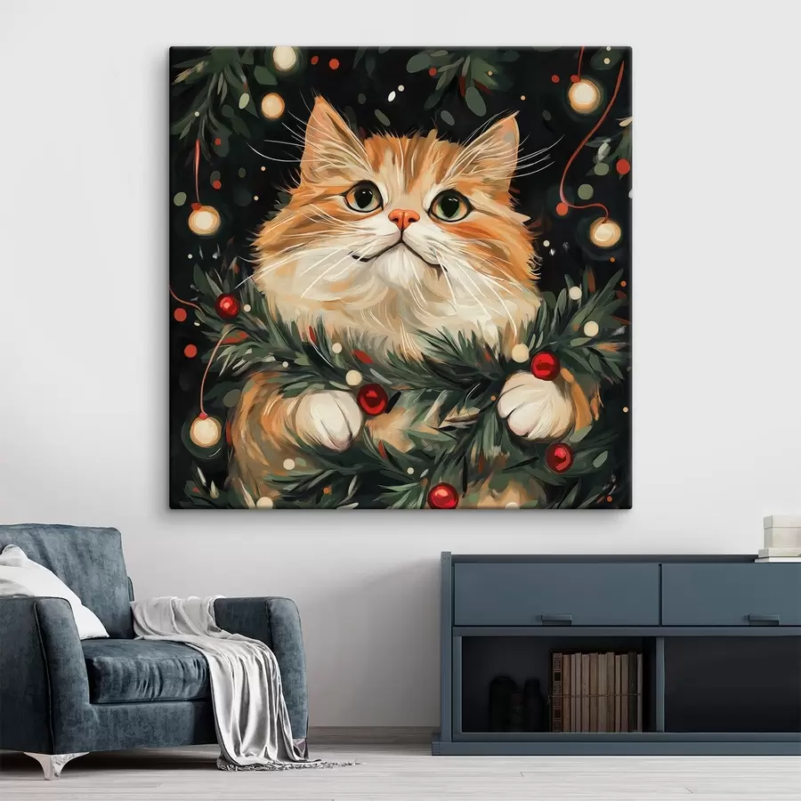 murales de pared Gato de Año Nuevo s42105