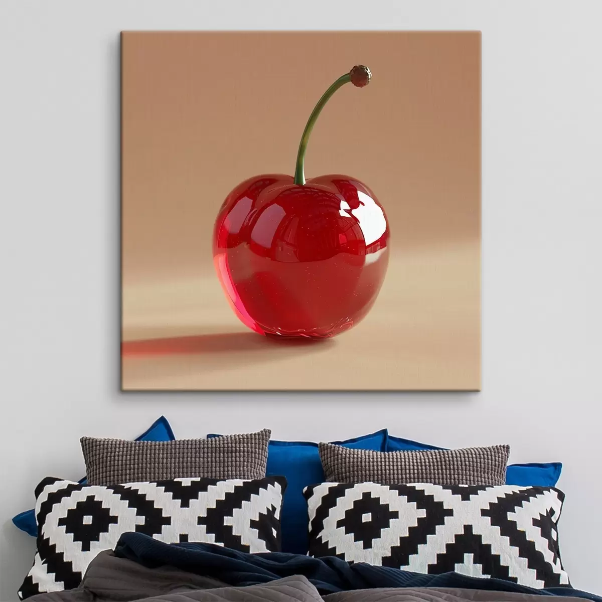 murales de pared Fruta, cerezas rojas maduras s42069