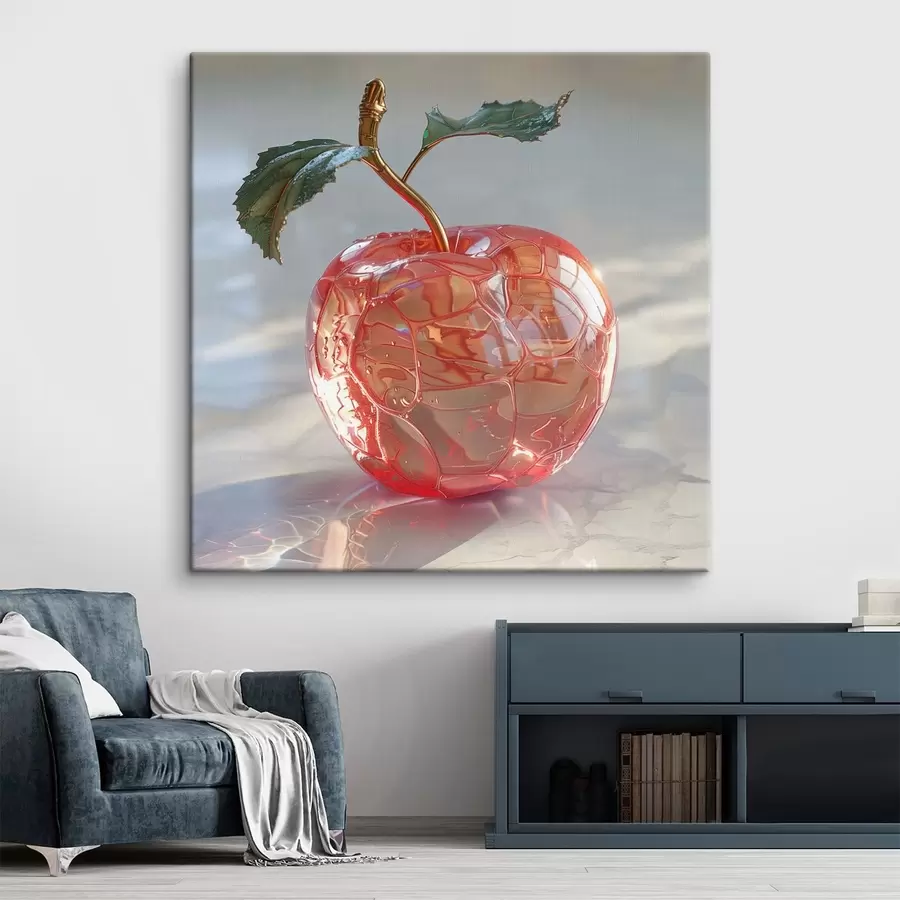 murales de pared Fruta, manzana transparente s42070