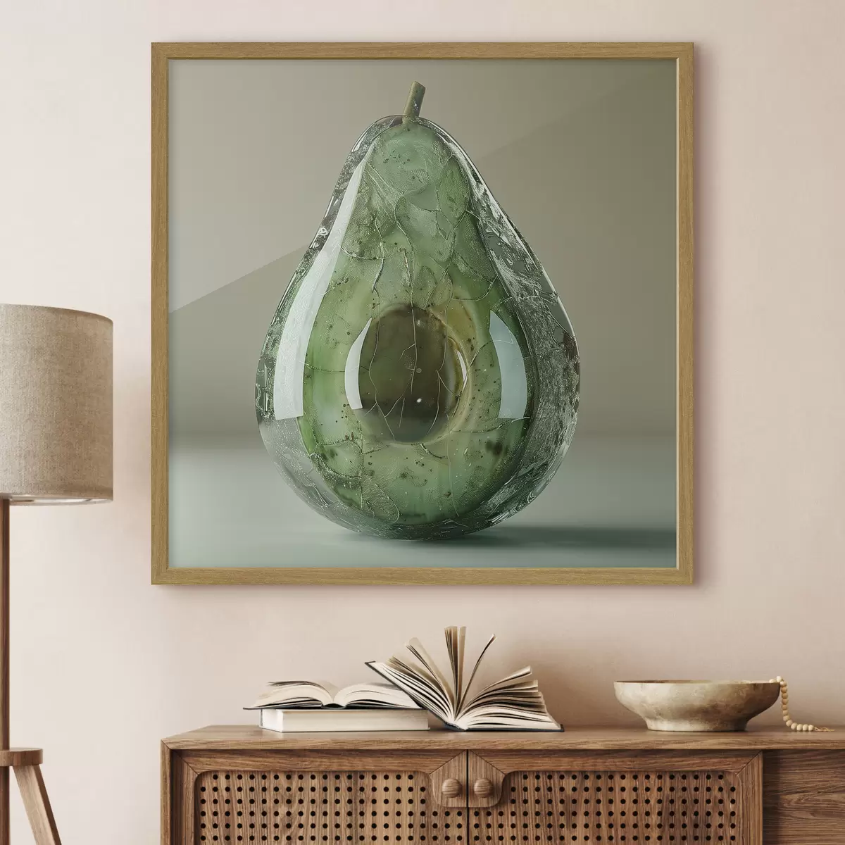 Poster Verduras, aguacate de cristal f42068