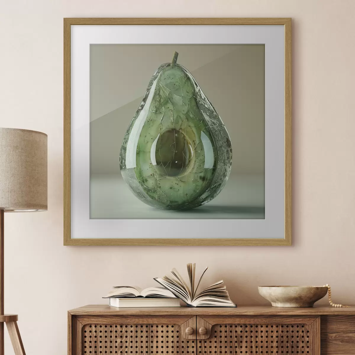Poster Verduras, aguacate de cristal f42068