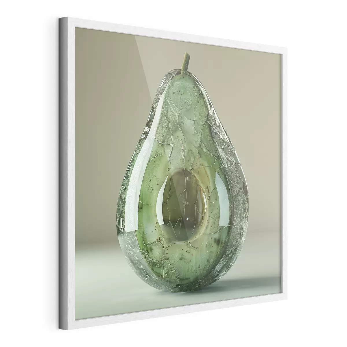 Poster Verduras, aguacate de cristal f42068