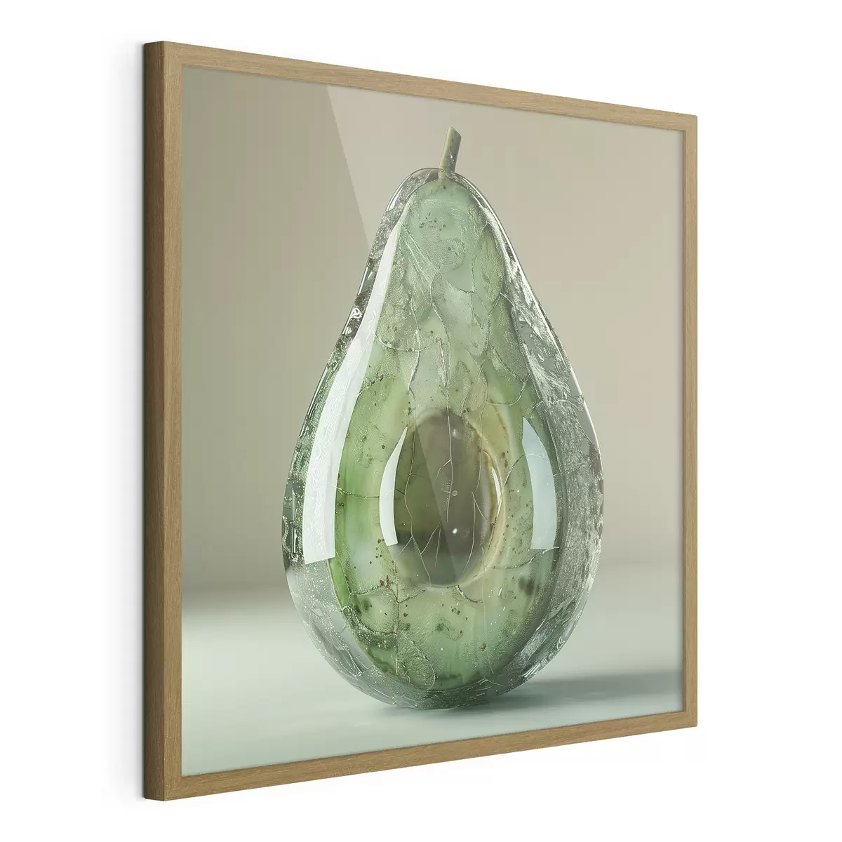 Poster Verduras, aguacate de cristal f42068