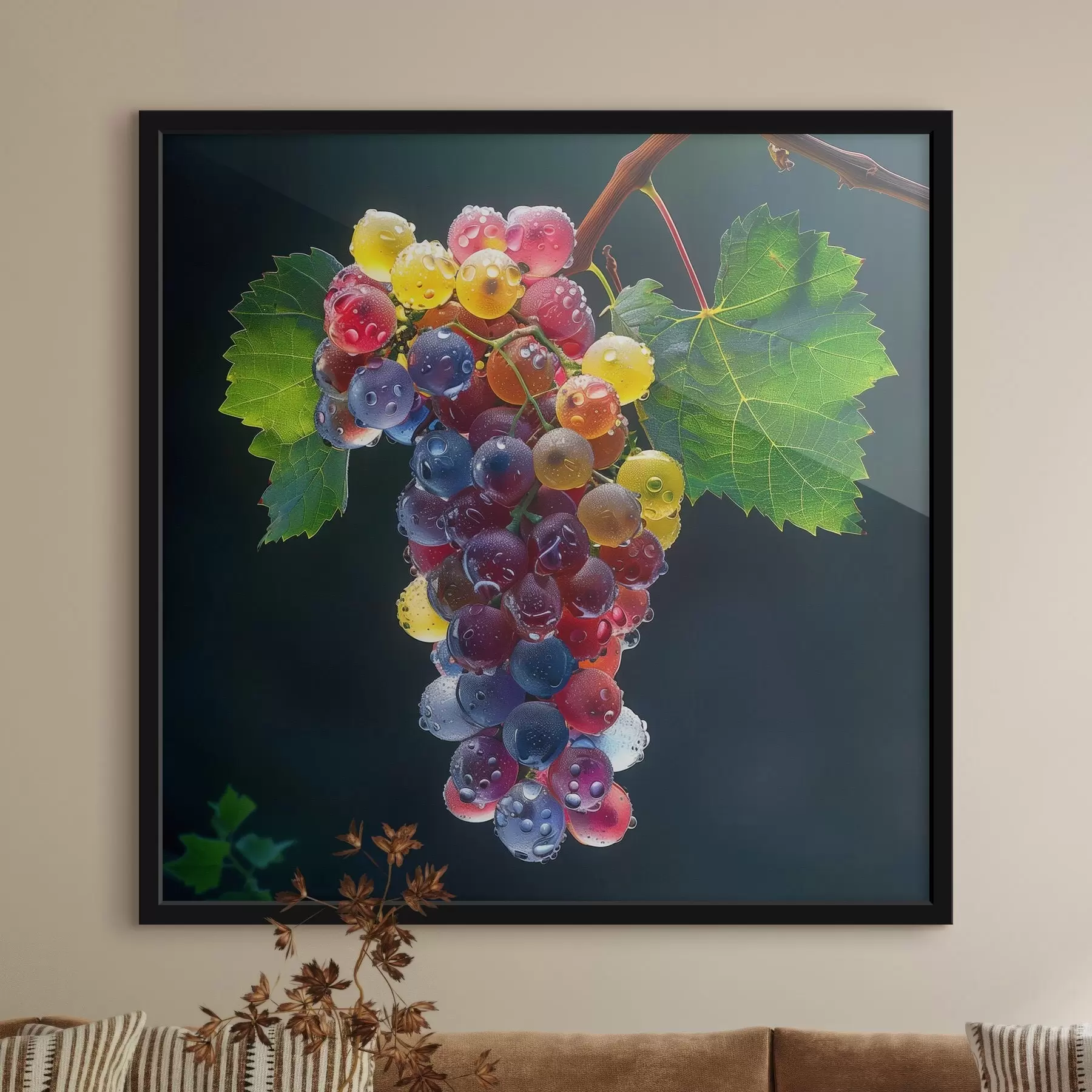 murales de pared Frutas, racimo de uvas f42071