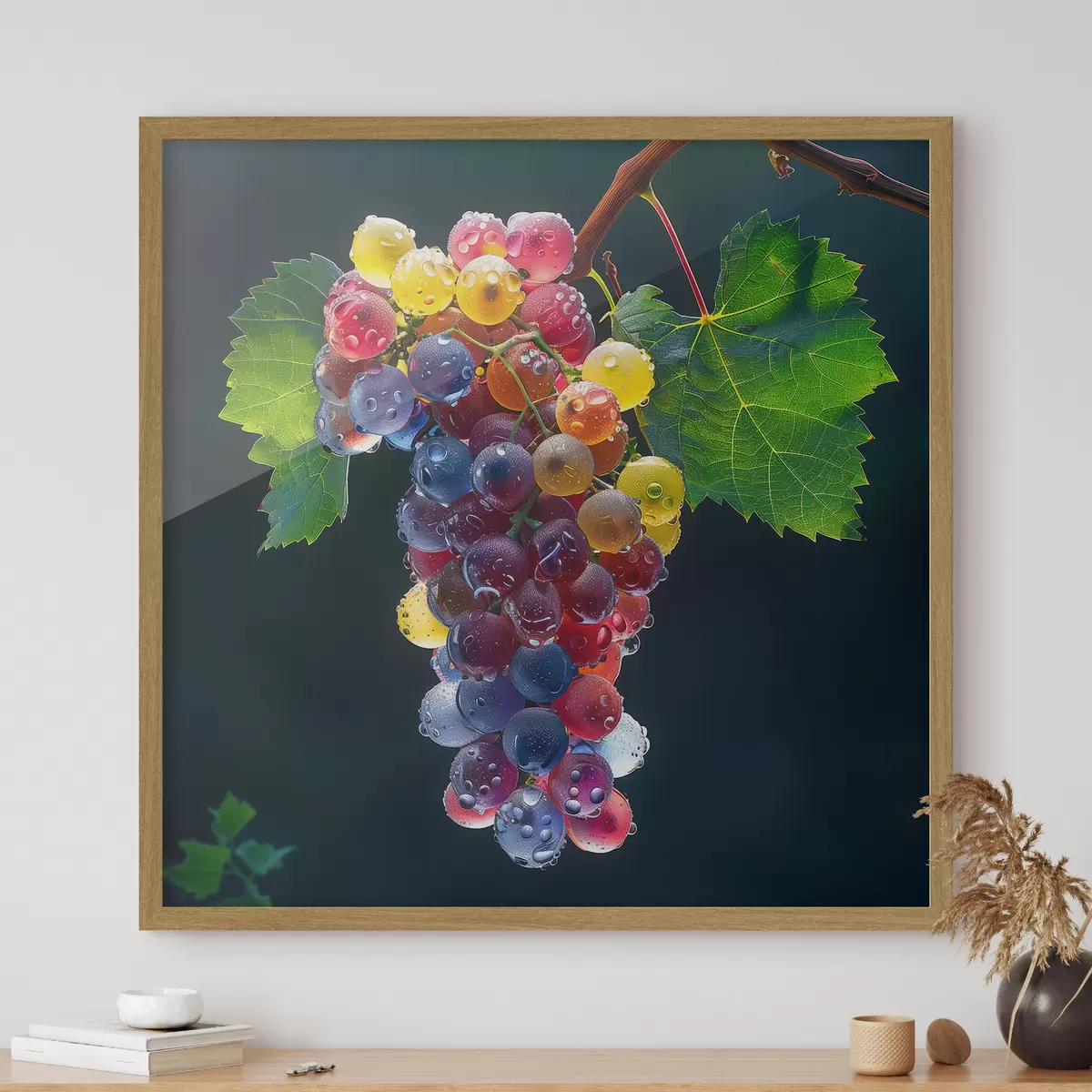 Poster Frutas, racimo de uvas f42071