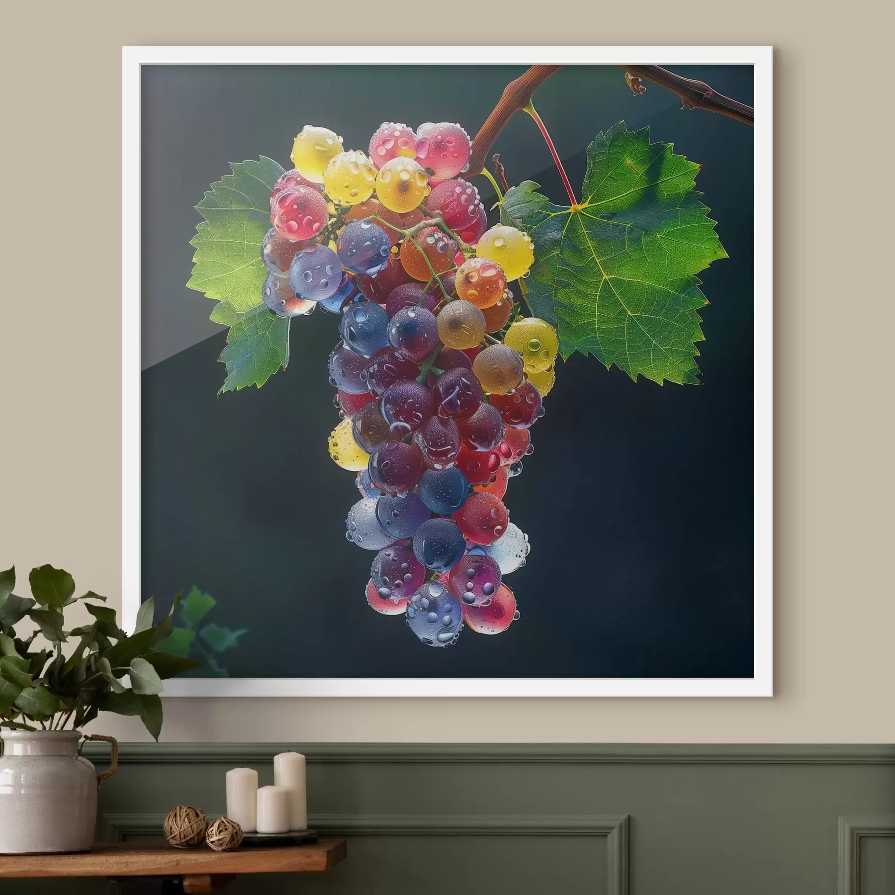 murales de pared Frutas, racimo de uvas f42071
