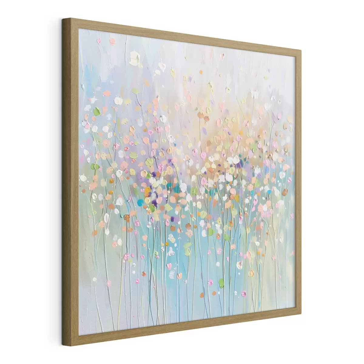 Poster Textura impresa de flores secas de colores f38426