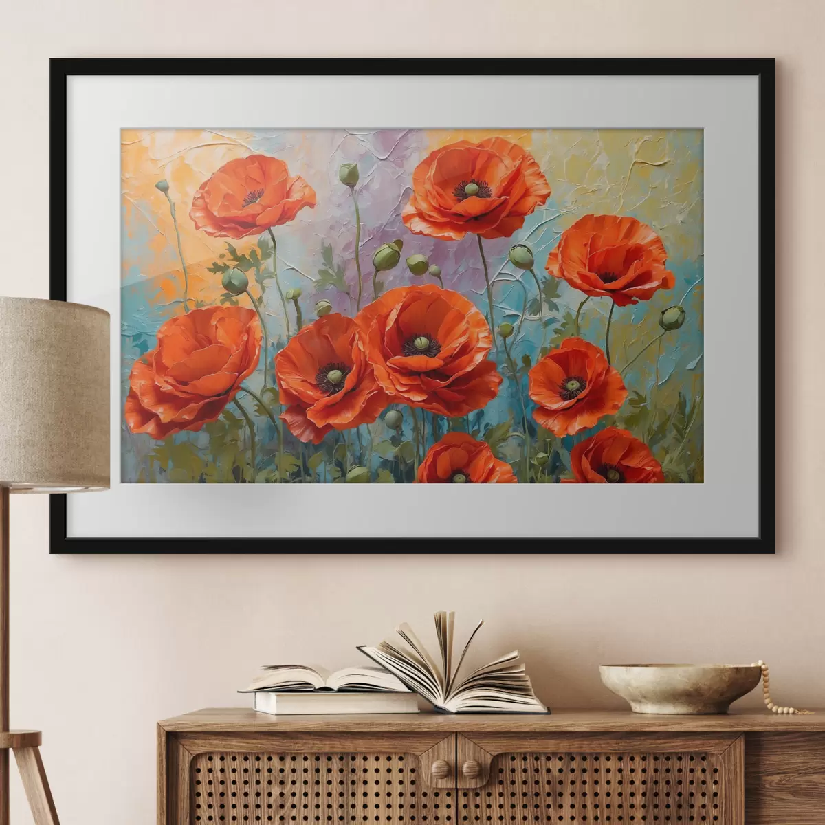 Poster Imagen de flores rojas f37805
