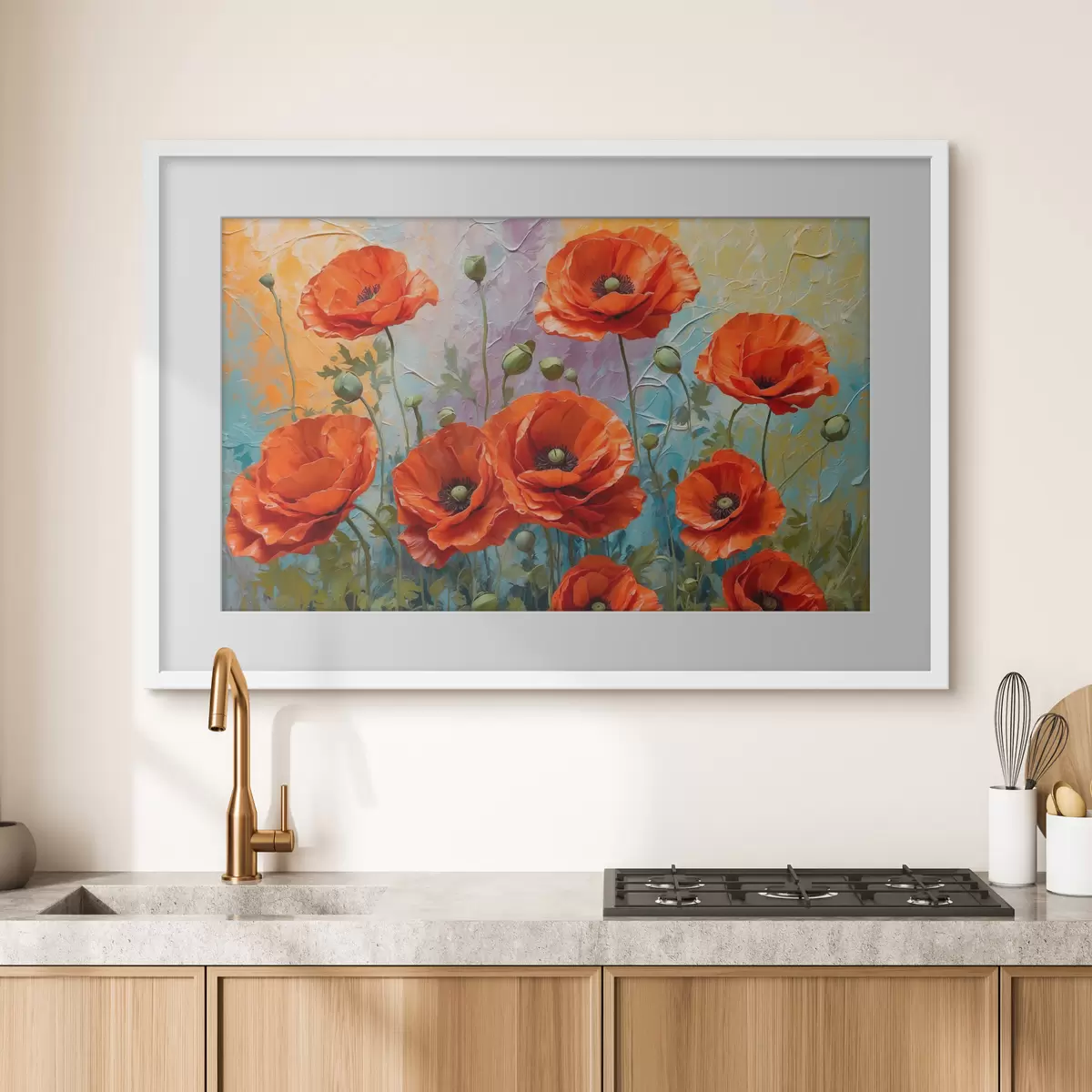 Poster Imagen de flores rojas f37805