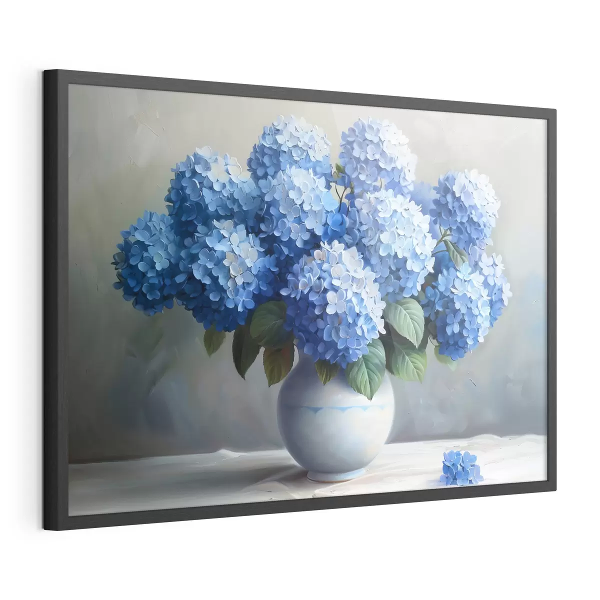 Poster Preciosas hortensias azules en jarrón f38696
