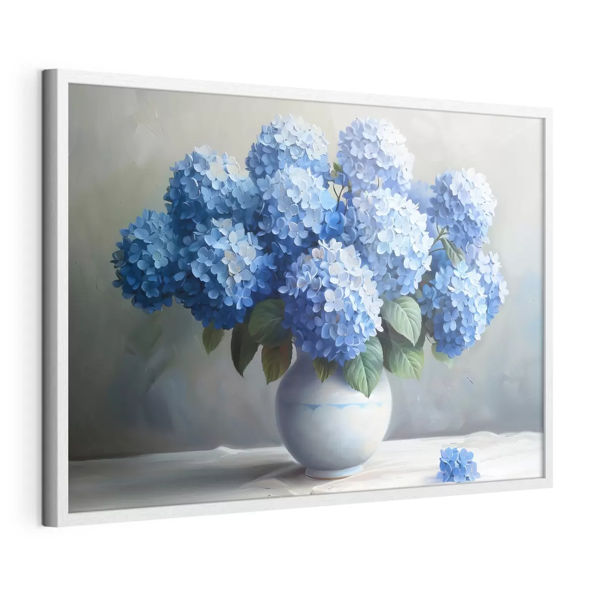 Poster Preciosas hortensias azules en jarrón f38696