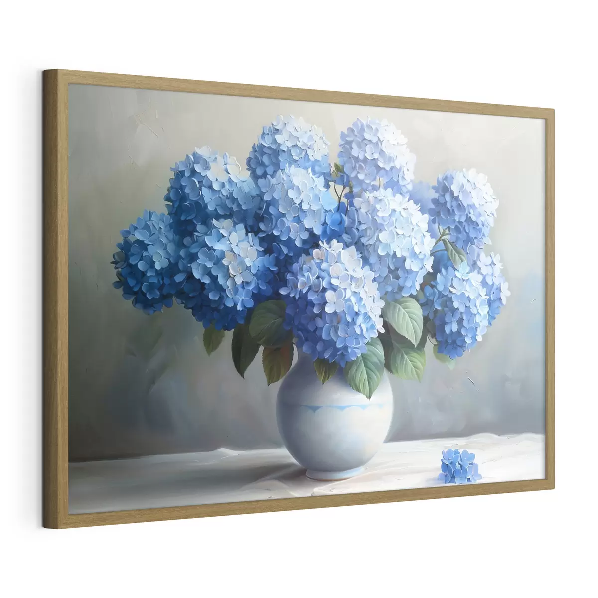 Poster Preciosas hortensias azules en jarrón f38696