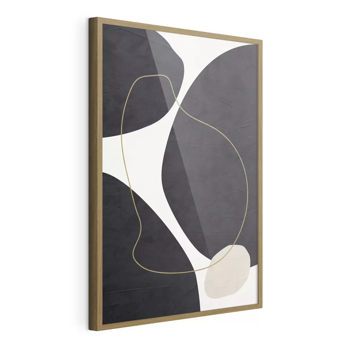 Poster Elegantes remolinos en armonía monocromática f36036