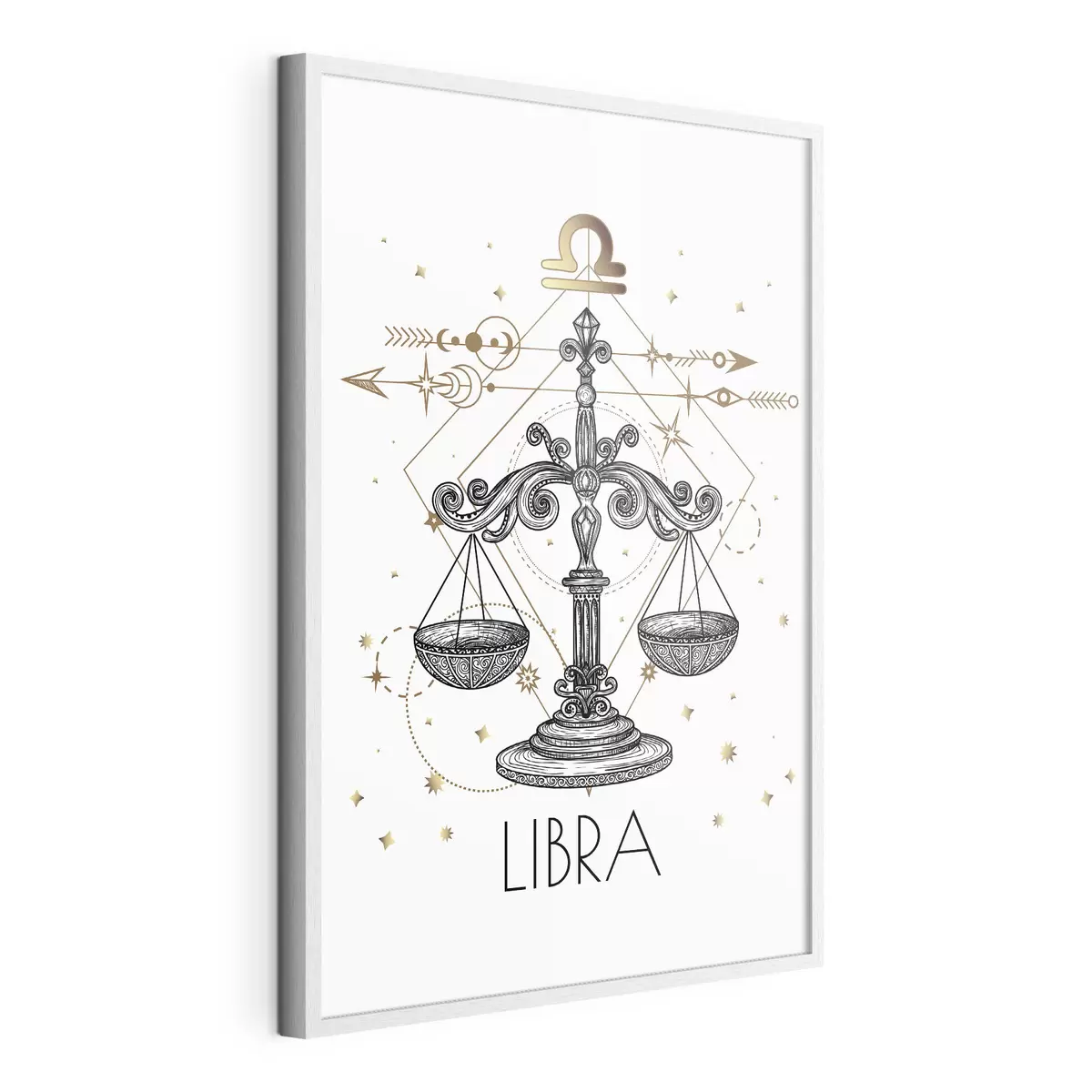 Poster Dibujo del signo astrológico de Libra f37305