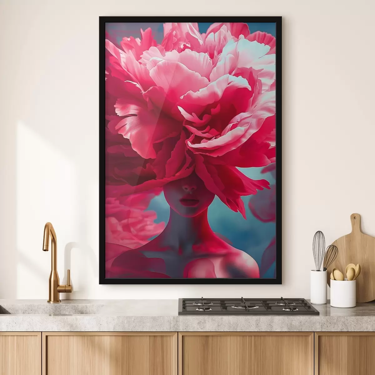 Poster Belleza floreciente en colores vibrantes f38863