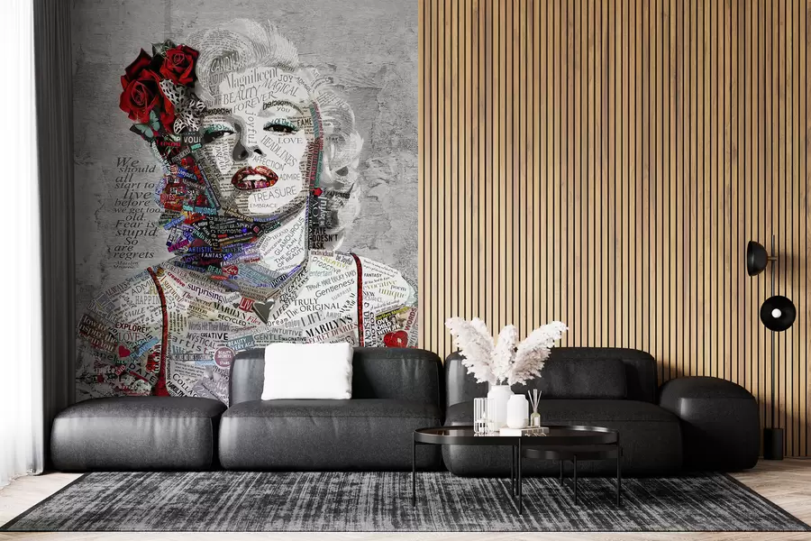 murales de pared Retrato abstracto de Marilyn Monroe u45698