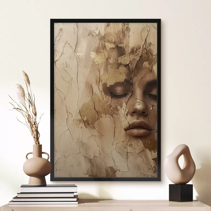 murales de pared Cara de niña f39997