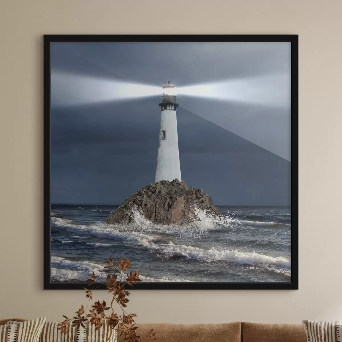 Poster Agua, faro y cielo f08187