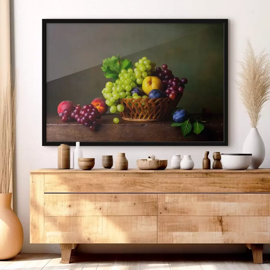 murales de pared cesta de fruta f31114