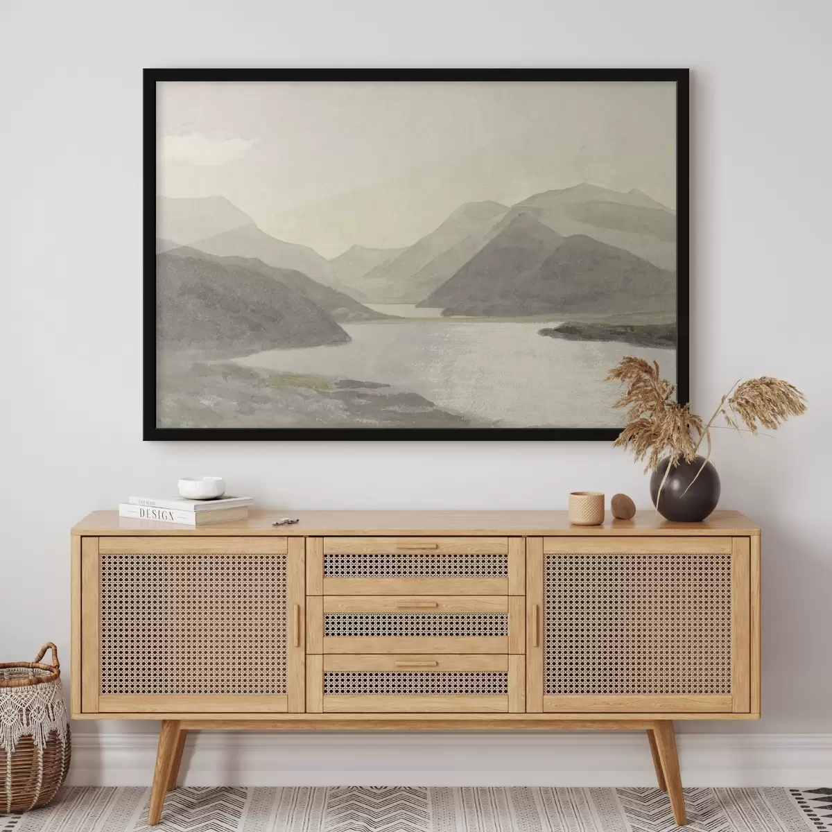 Poster lago en las montañas f32629