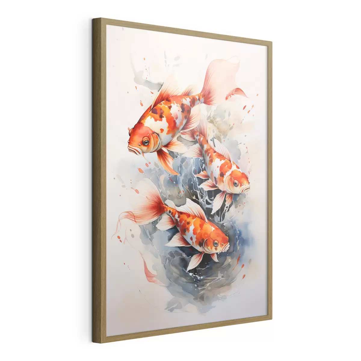 Poster Koi en el estanque f34247