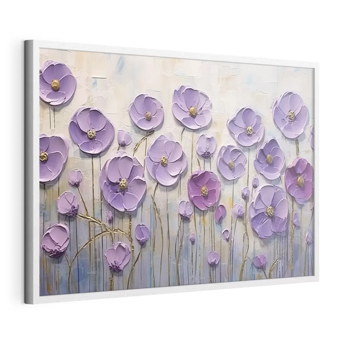 Poster Óleo de flores primaverales sobre lienzo f34856