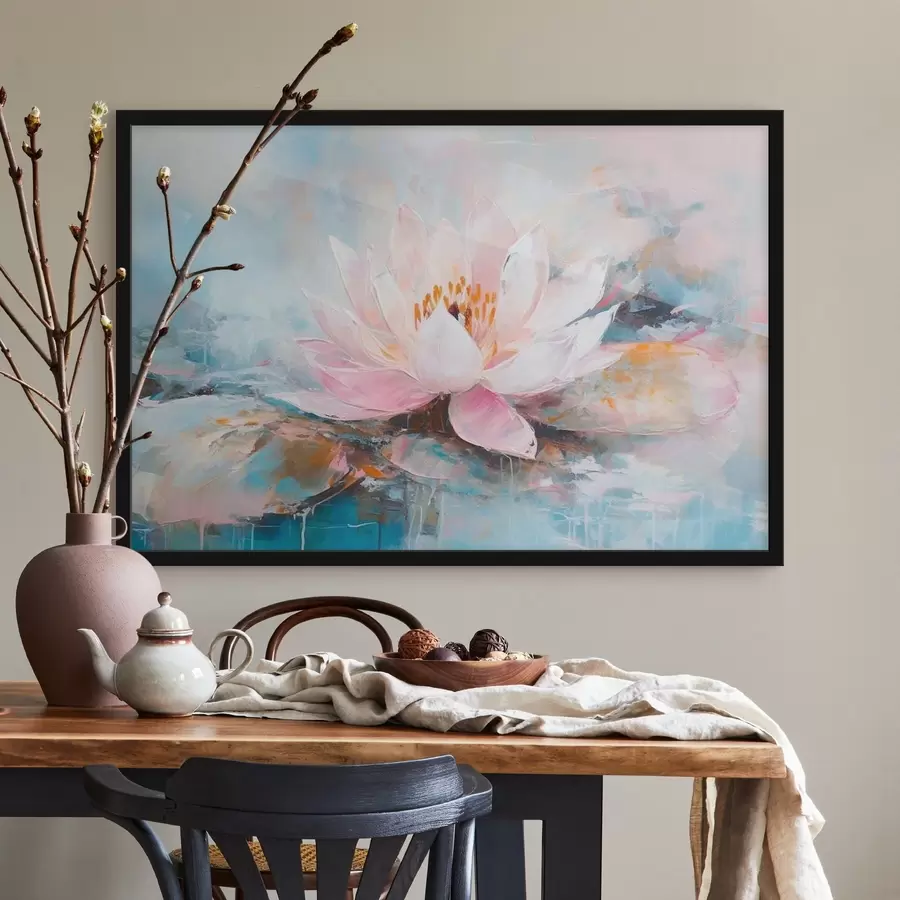 murales de pared Ilustración de una peonía en acuarela f35449