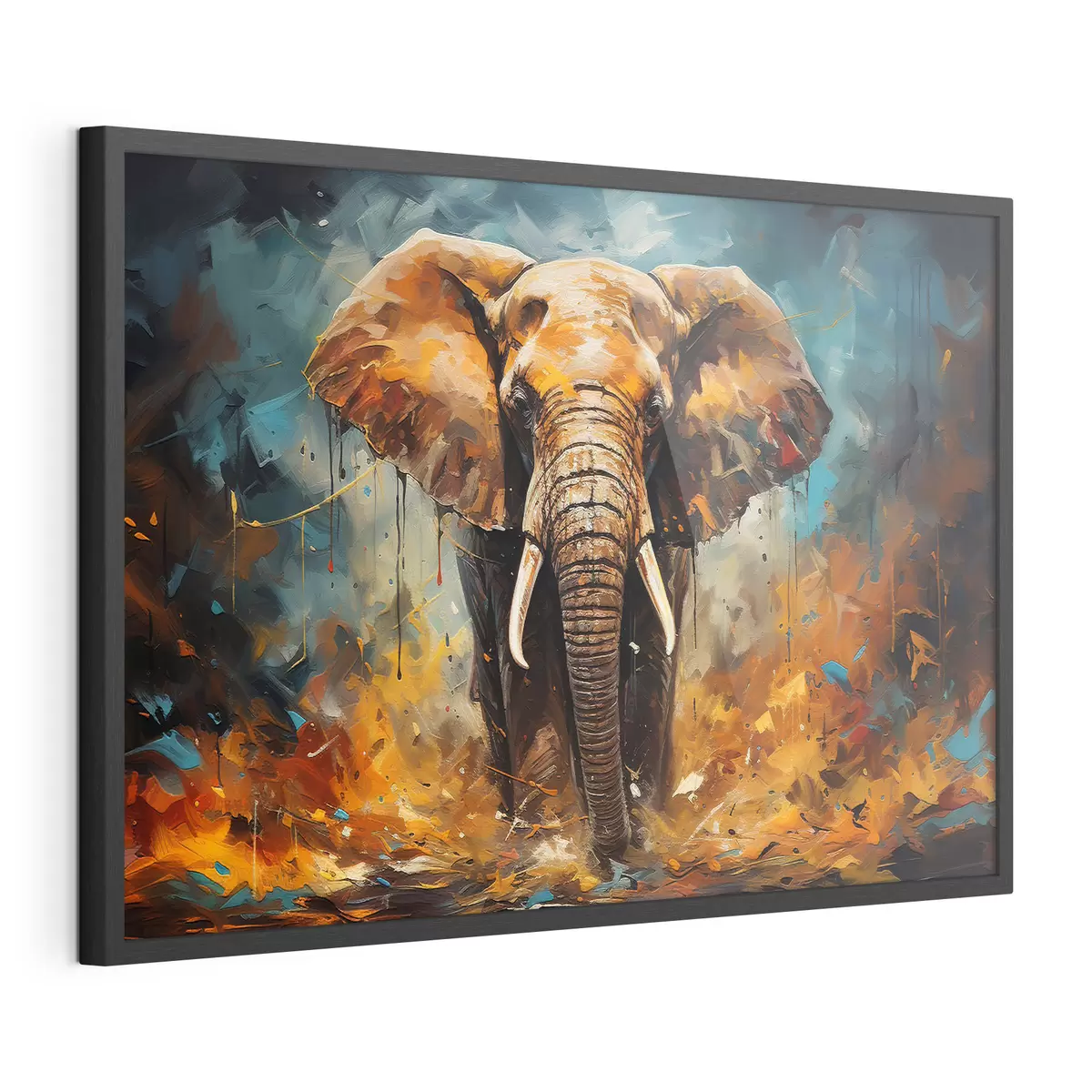 Poster Dibujo abstracto, elefante f35505