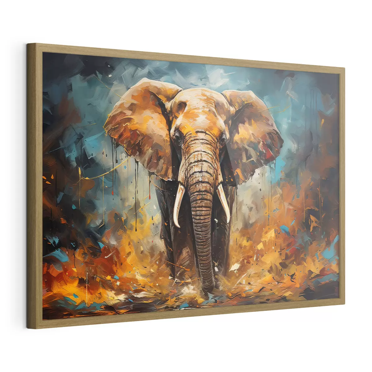 Poster Dibujo abstracto, elefante f35505
