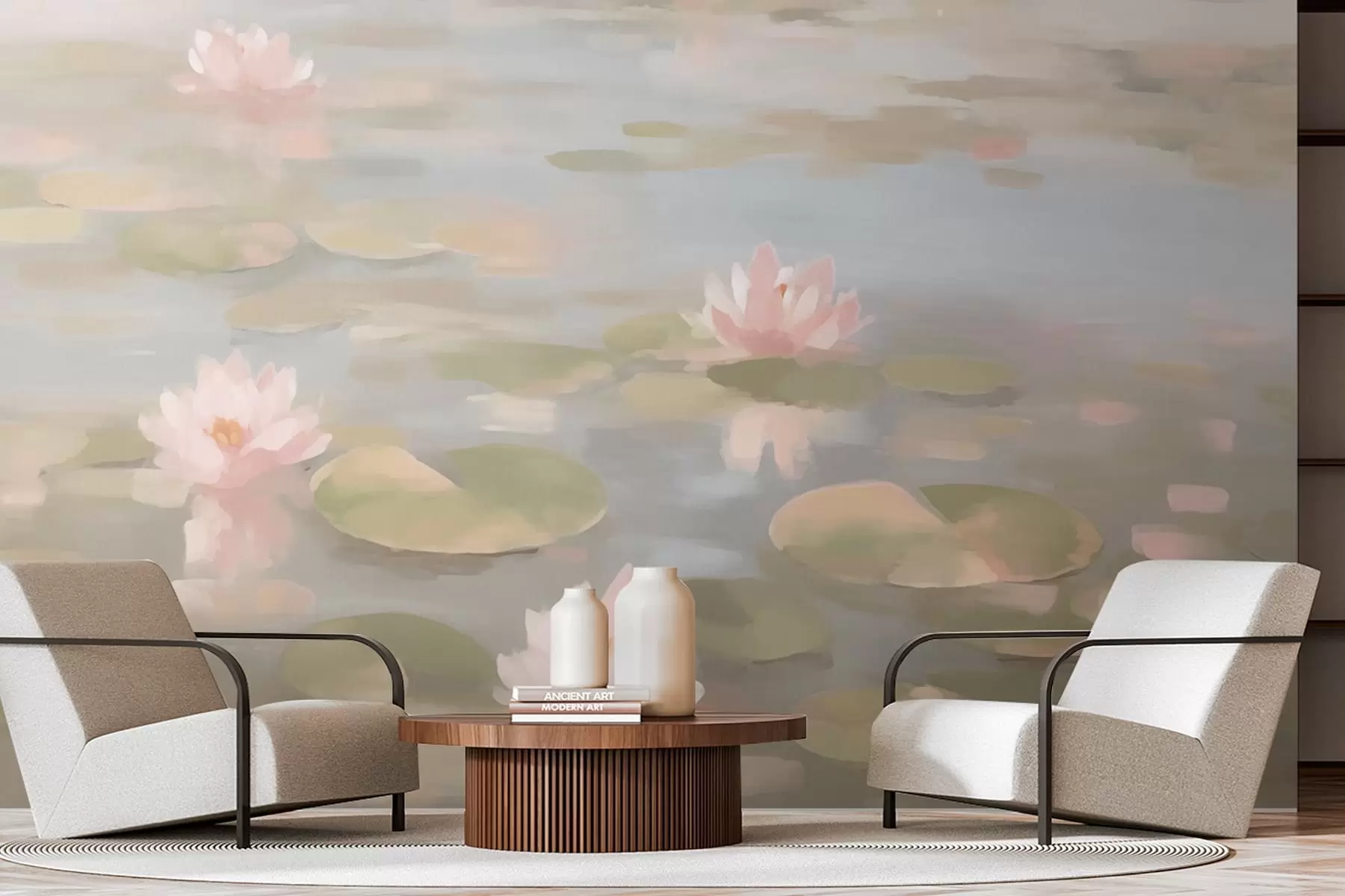 murales de pared Flores de nenúfar w08548v1