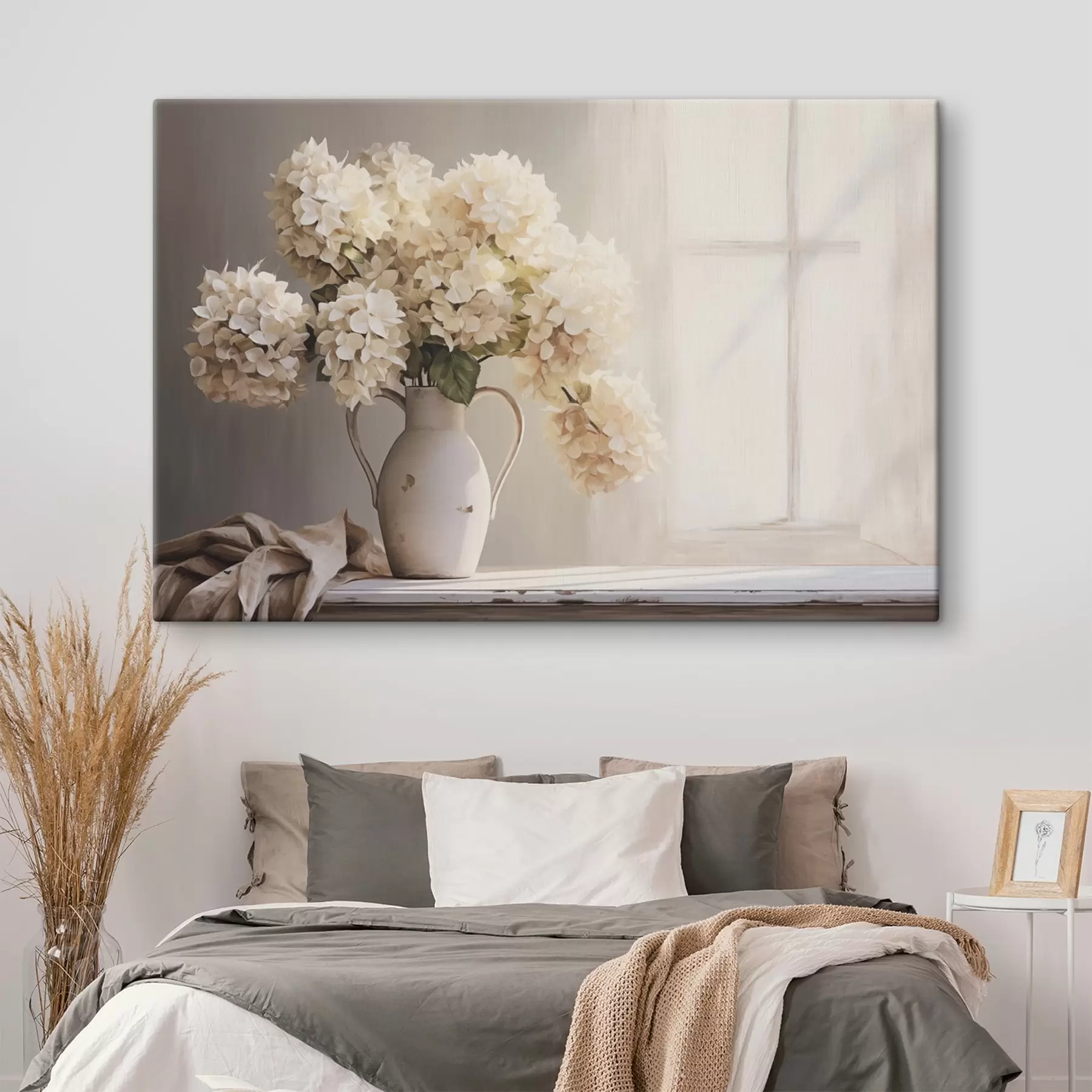 murales de pared Jarrón con flores en el alféizar de la ventana s41762