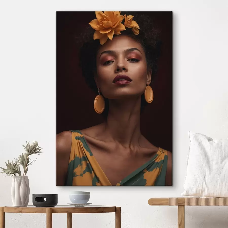 murales de pared Chica misteriosa s42099