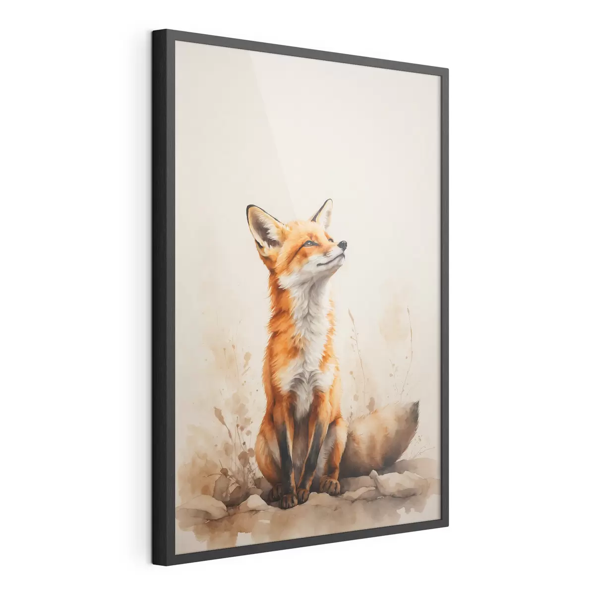 Poster Zorro sobre fondo beige f41778