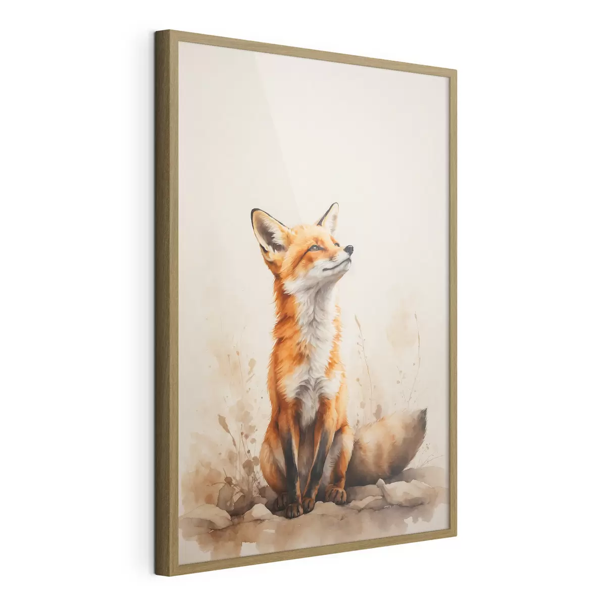 Poster Zorro sobre fondo beige f41778