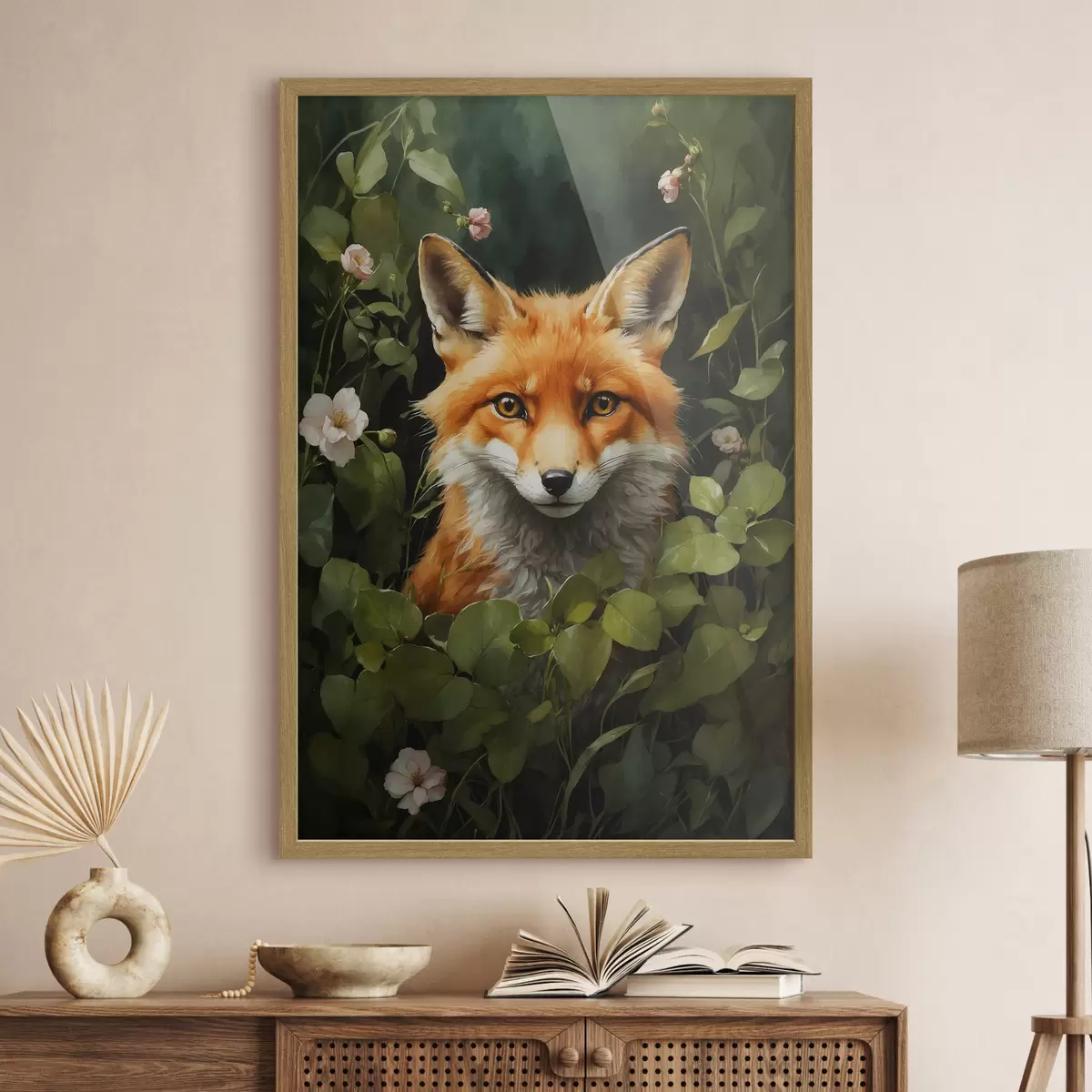 Poster Zorro en los arbustos f41777
