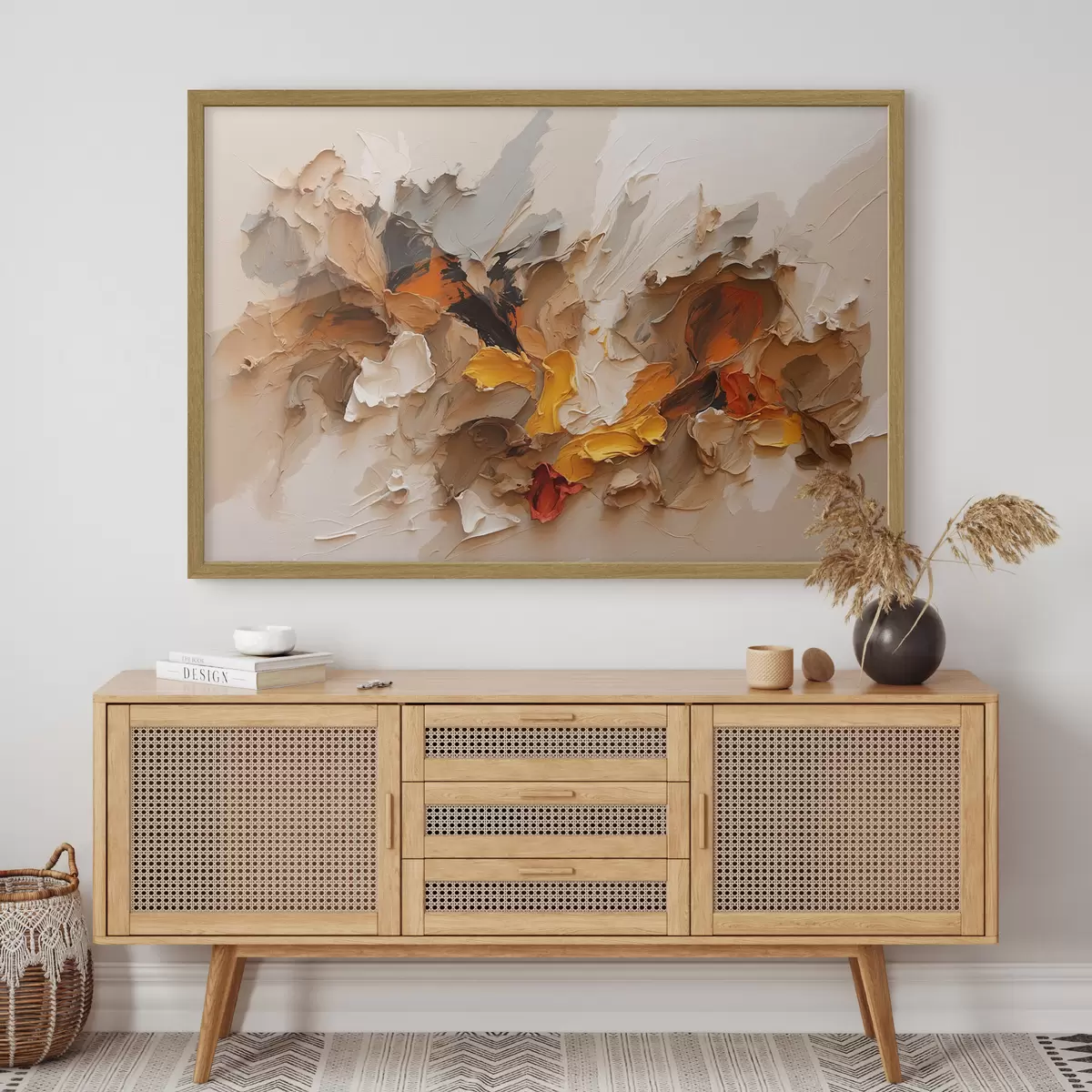 Poster Estallido de ocre f42087