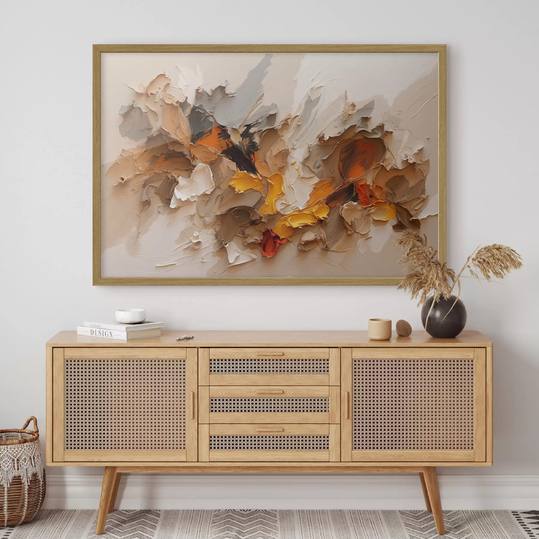 murales de pared Estallido de ocre f42087
