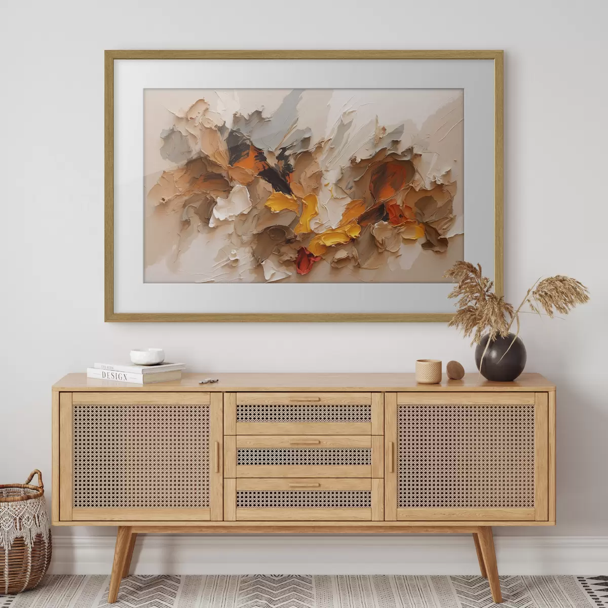 Poster Estallido de ocre f42087