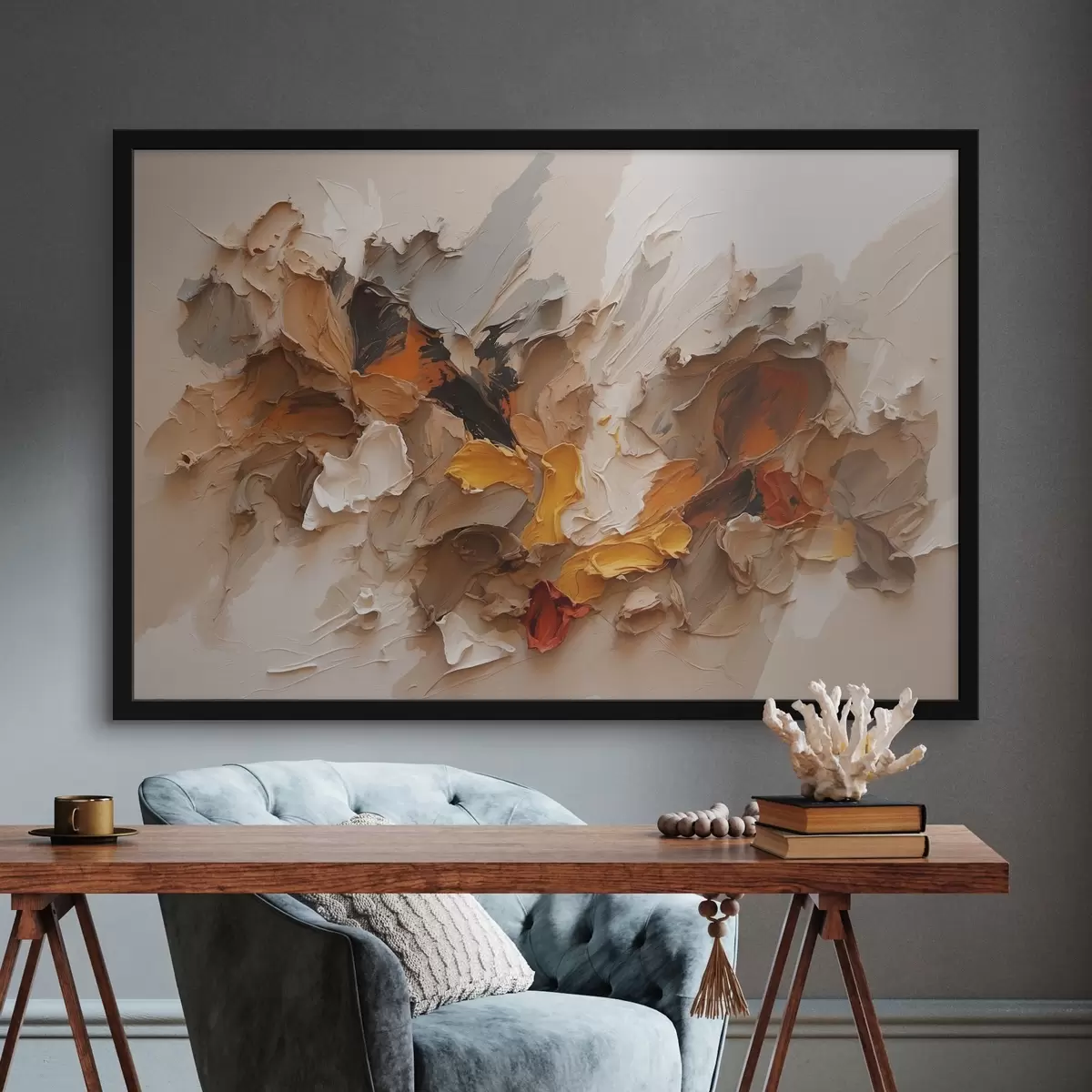 Poster Pintura abstracta al óleo f42087