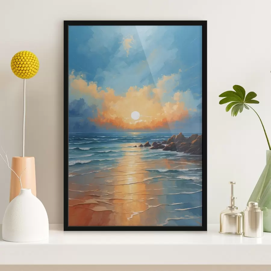 murales de pared mar y rocas f42093