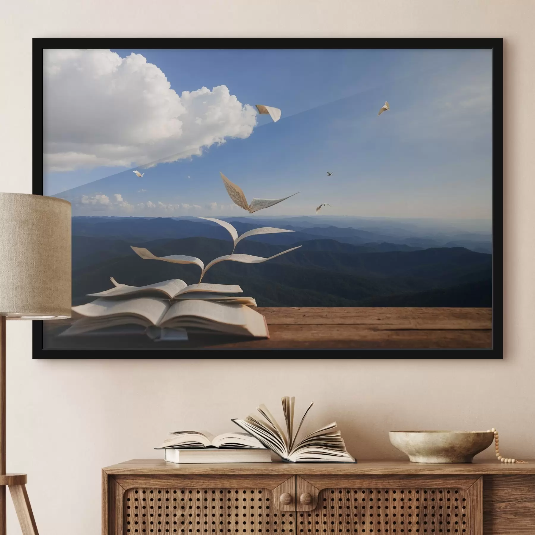 murales de pared Páginas volantes de un libro f42095