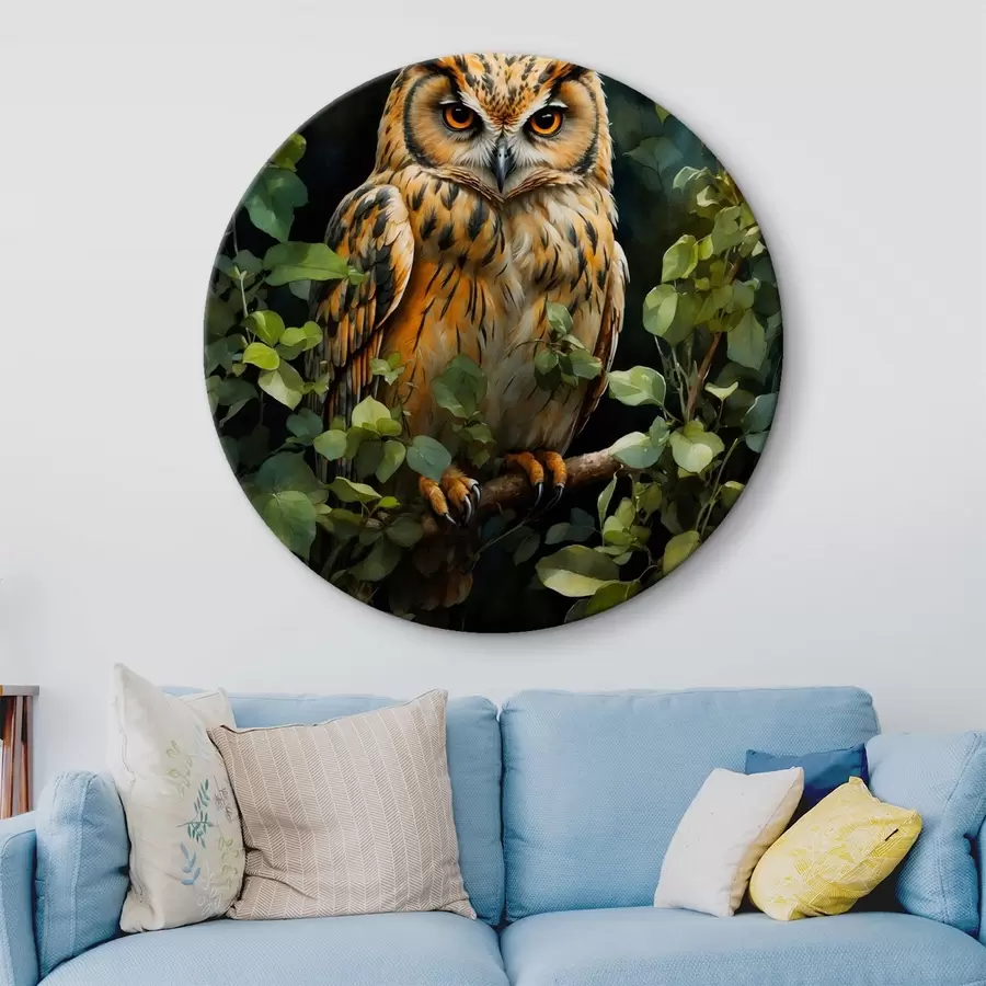 murales de pared Búho en una rama r41776