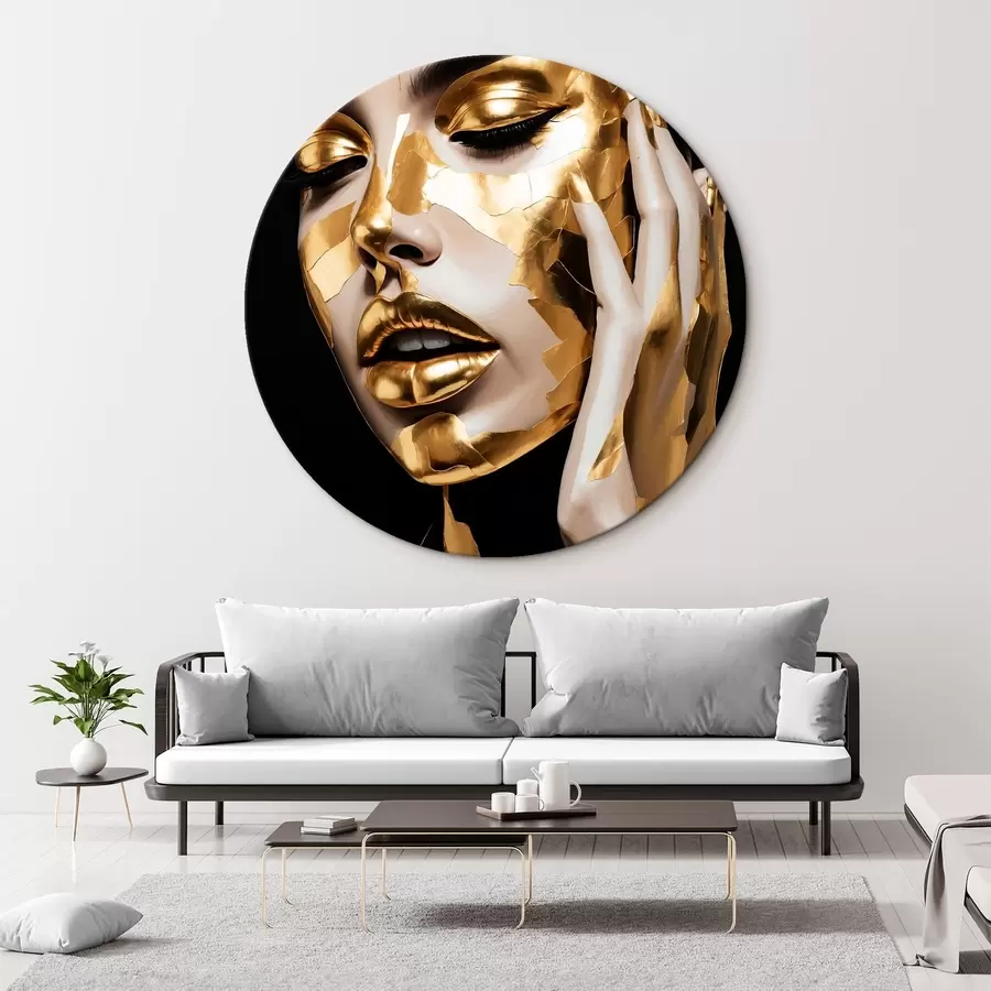 murales de pared Cara de niña pintada r42091