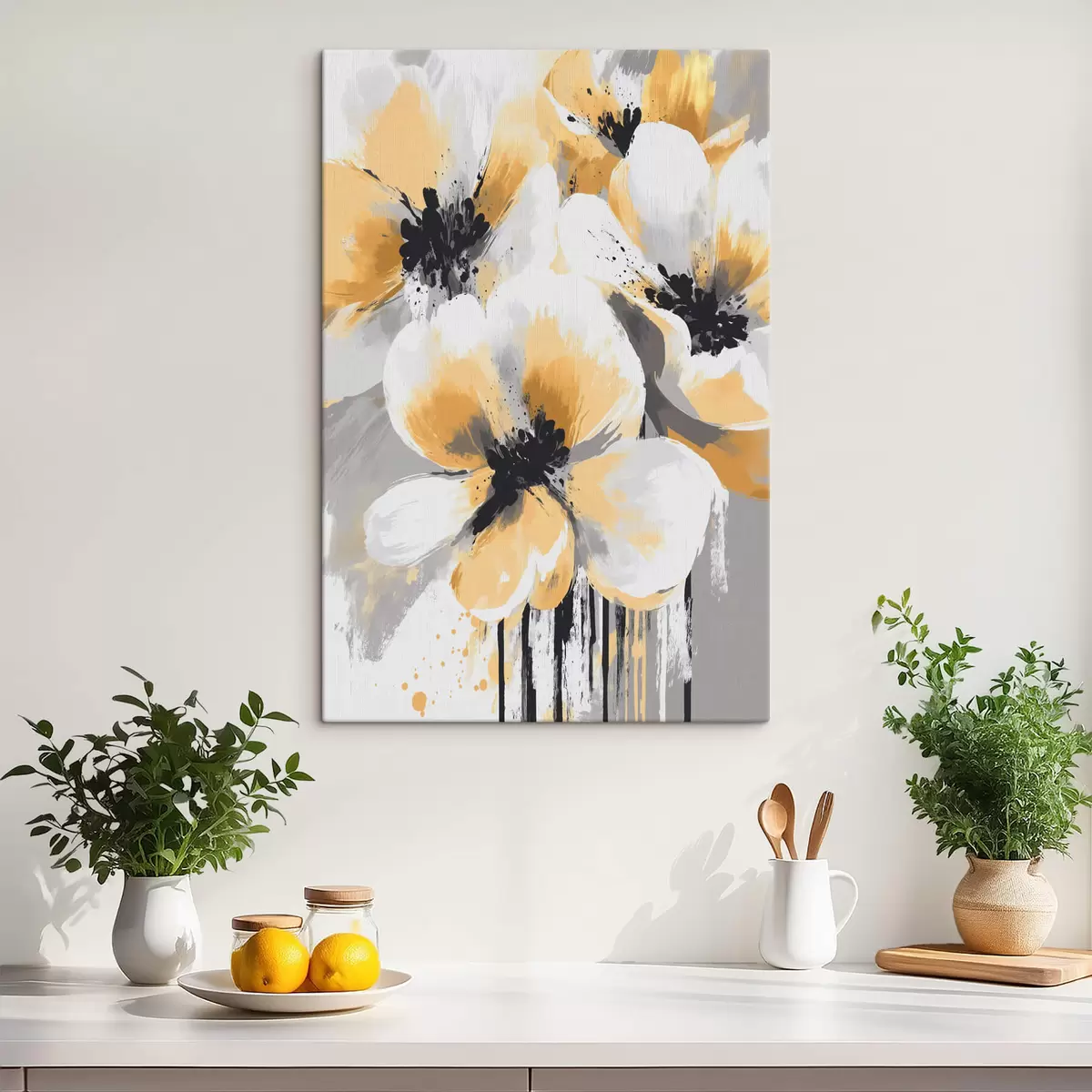 murales de pared flores abstractas s42109