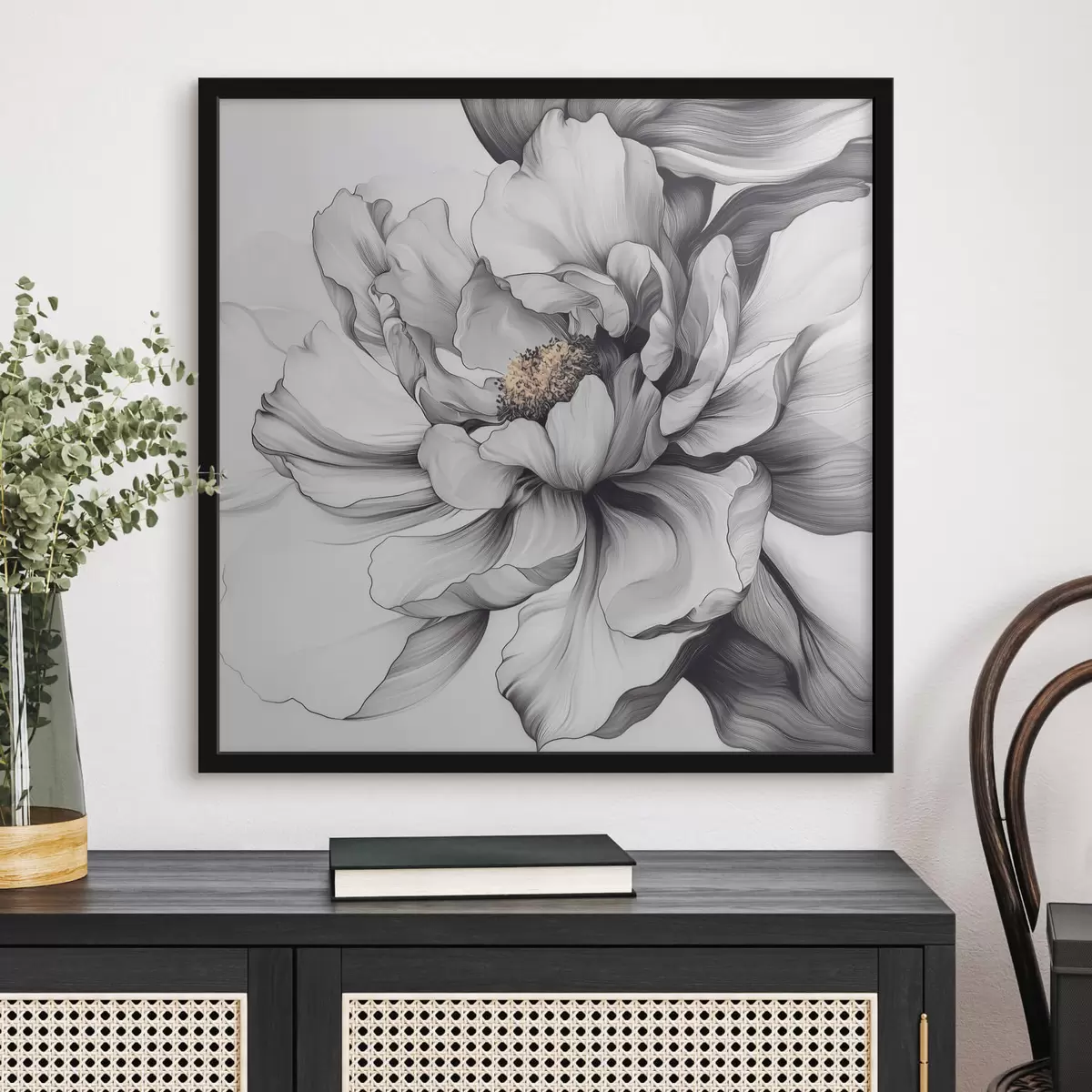 Poster Gran flor abstracta f41990