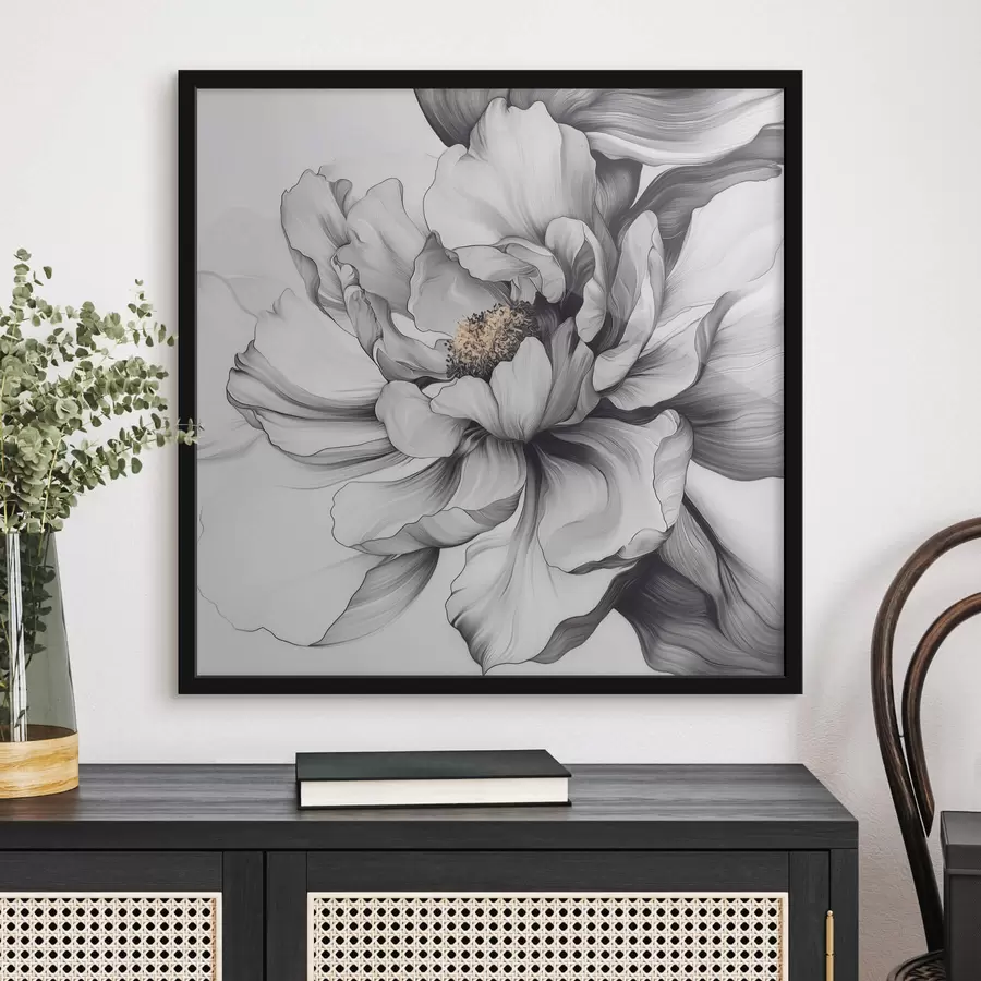 murales de pared Gran flor abstracta f41990