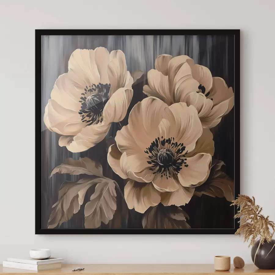 murales de pared Ramo de flores grandes f42110