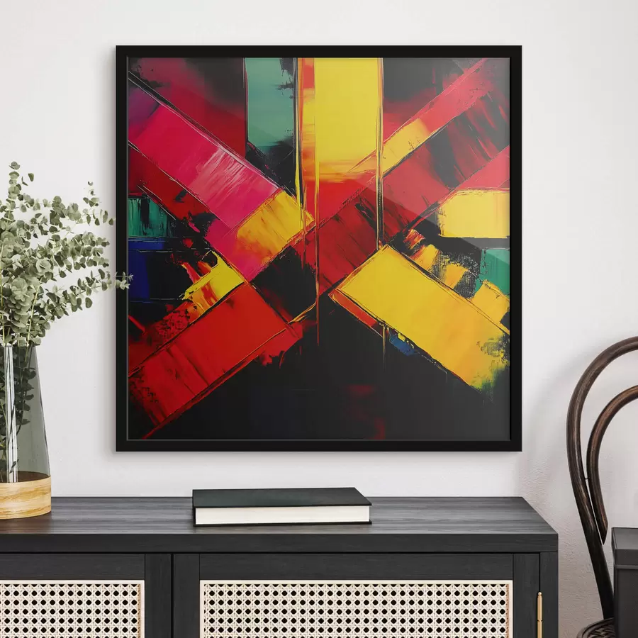 murales de pared abstracción multicolor f42112