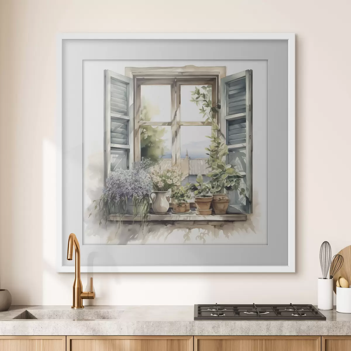Poster Jardín en el alféizar f42144